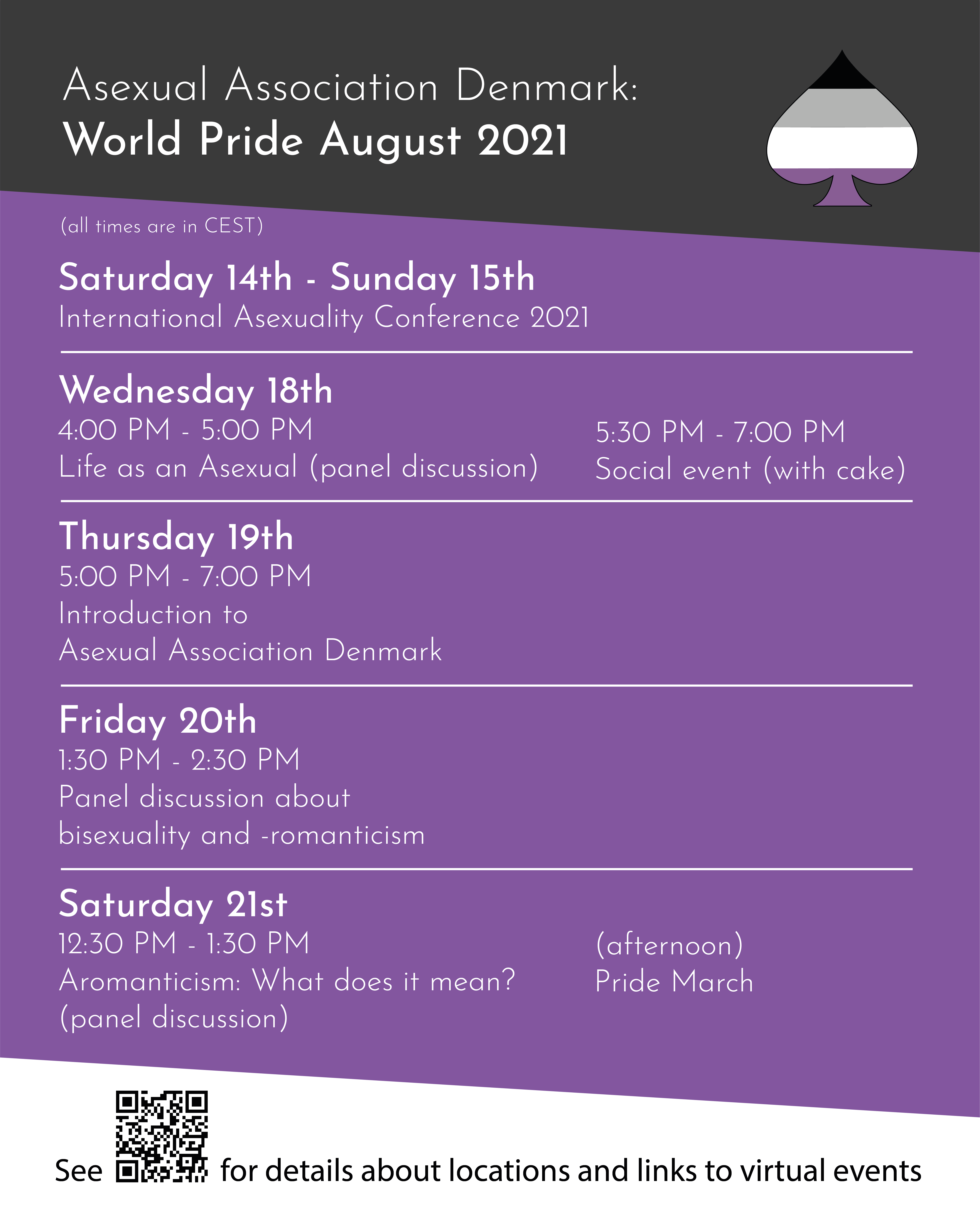 FAD's World Pride activities - text available below